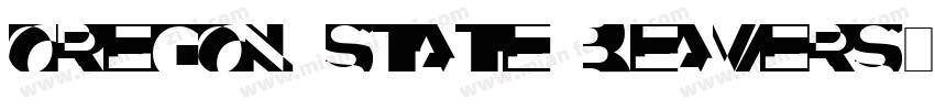 OREGON STATE BEAVERS字体转换